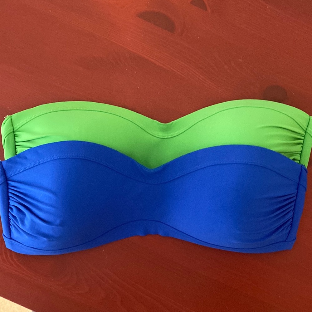 EEUC 2-Pack Athleta Bandeau Bikini Tops